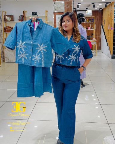 “PALM “ DENIM 2 PIECE SET “PALM “ DENIM 2 PIECE SET