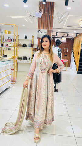 “SABYA” THREE PIECE ANARKALI SET