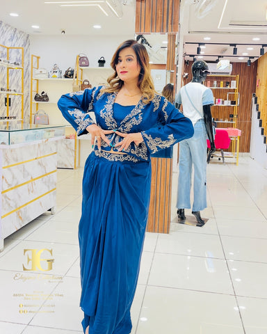 Indowestern drape set