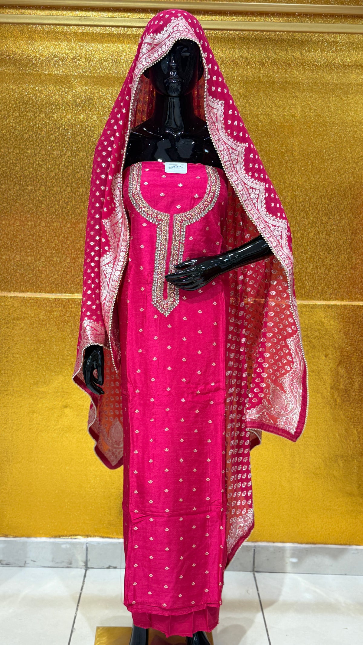 US-06 PURE RAW SILK UNSTICHED SUIT