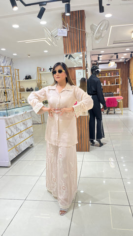 “SAANJH” TWO PIECE SHARARA SET