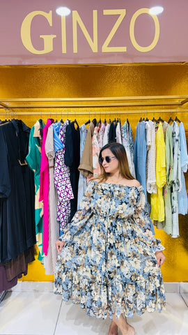 Floral midi dress
