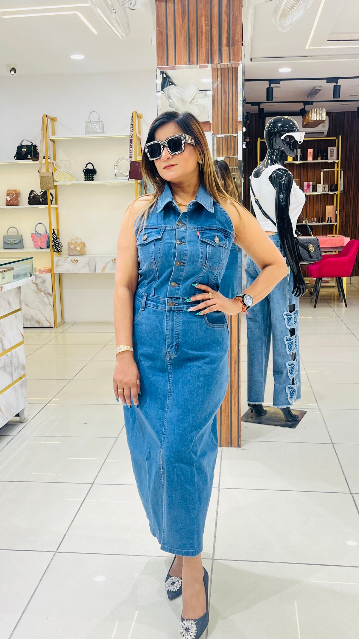 DENIM DRESS