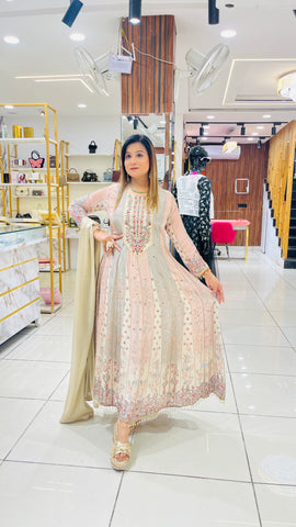 “SABYA” THREE PIECE ANARKALI SET