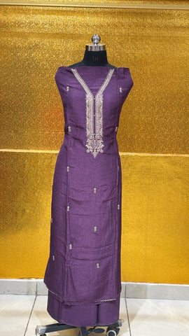 US-08 PURE RAW SILK UNSTICHED SUIT